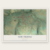New Tripoli, Pennsylvania map print, the full design