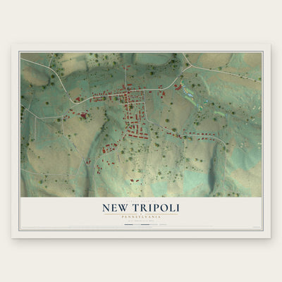 New Tripoli, Pennsylvania map print, the full design