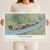 Map of North Shore, Pennsylvania, 12 x 18 inch unframed archival matte print
