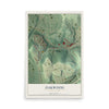 Map of Oakwood, Pennsylvania, 12 x 18 inch unframed archival matte print