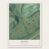 Olivia, Pennsylvania map print, the full design