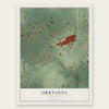 Orrtanna, Pennsylvania map print, the full design