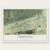 Pardeesville, Pennsylvania map print, the full design