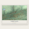 Park Place, Pennsylvania map print, the full design