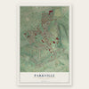 Parkville, Pennsylvania map print, the full design