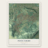 Penn Farms, Pennsylvania map print, the full design
