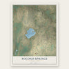 Pocono Springs, Pennsylvania map print, the full design