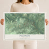 Map of Pocopson, Pennsylvania, 12 x 18 inch unframed archival matte print