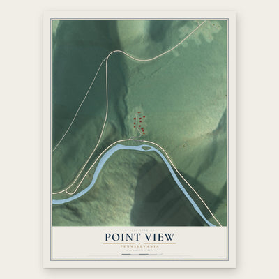 Point View, Pennsylvania map print, the full design