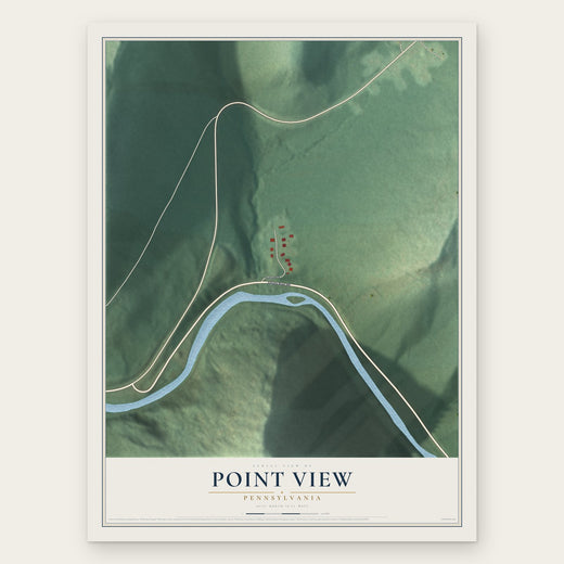 Point View, Pennsylvania map print, the full design