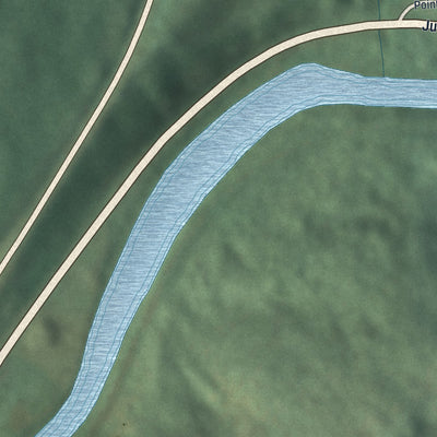 Close-up of the map of Point View, Pennsylvania print showing street and building detail