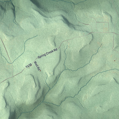 Close-up of the map of Polk, Jefferson County, Pennsylvania print showing street and building detail