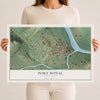 Map of Port Royal, Pennsylvania, 12 x 18 inch unframed archival matte print