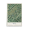 Map of Potter, Centre County, Pennsylvania, 12 x 18 inch unframed archival matte print