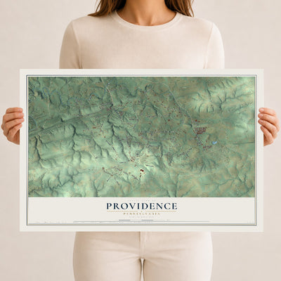 Map of Providence, Pennsylvania, 12 x 18 inch unframed archival matte print