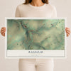 Map of Railroad, Pennsylvania, 12 x 18 inch unframed archival matte print