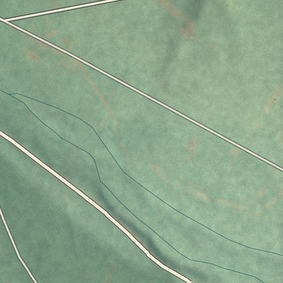 Second close-up of the map of Rainsburg, Pennsylvania print showing more streets and buildings