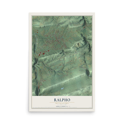 Map of Ralpho, Pennsylvania, 12 x 18 inch unframed archival matte print