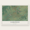 Ramblewood, Pennsylvania map print, the full design