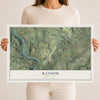 Map of Ransom, Pennsylvania, 12 x 18 inch unframed archival matte print