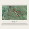 Reiffton, Pennsylvania map print, the full design