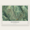 Rennerdale, Pennsylvania map print, the full design