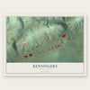 Renningers, Pennsylvania map print, the full design