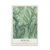 Map of Richland, Clarion County, Pennsylvania, 12 x 18 inch unframed archival matte print