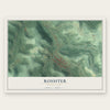 Rossiter, Pennsylvania map print, the full design