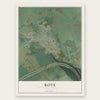 Rote, Pennsylvania map print, the full design