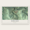 Rowes Run, Pennsylvania map print, the full design