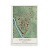 Map of Royersford, Pennsylvania, 12 x 18 inch unframed archival matte print