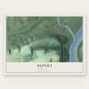 Rupert, Pennsylvania map print, the full design