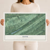 Map of Rush, Dauphin County, Pennsylvania, 12 x 18 inch unframed archival matte print