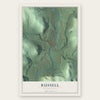 Russell, Pennsylvania map print, the full design