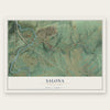 Salona, Pennsylvania map print, the full design