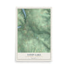Map of Sandy Lake, Mercer County, Pennsylvania, 12 x 18 inch unframed archival matte print