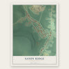 Sandy Ridge, Pennsylvania map print, the full design