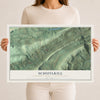Map of Schuylkill, Schuylkill County, Pennsylvania, 12 x 18 inch unframed archival matte print