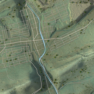 Close-up of the map of Schuylkill, Schuylkill County, Pennsylvania print showing street and building detail