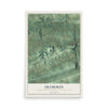 Map of Shamokin, Northumberland County, Pennsylvania, 12 x 18 inch unframed archival matte print