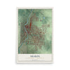 Map of Sharon, Mercer County, Pennsylvania, 12 x 18 inch unframed archival matte print