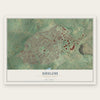 Shiloh, Pennsylvania map print, the full design