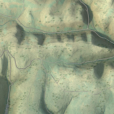Second close-up of the map of Shippen, Tioga County, Pennsylvania print showing more streets and buildings