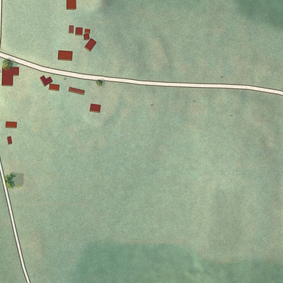 Second close-up of the map of Shippenville, Pennsylvania print showing more streets and buildings