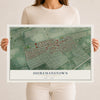 Map of Shiremanstown, Pennsylvania, 12 x 18 inch unframed archival matte print