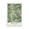 Map of Silver Lake, Pennsylvania, 12 x 18 inch unframed archival matte print
