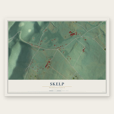 Skelp, Pennsylvania map print, the full design