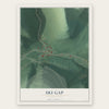 Ski Gap, Pennsylvania map print, the full design