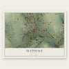 Slatedale, Pennsylvania map print, the full design